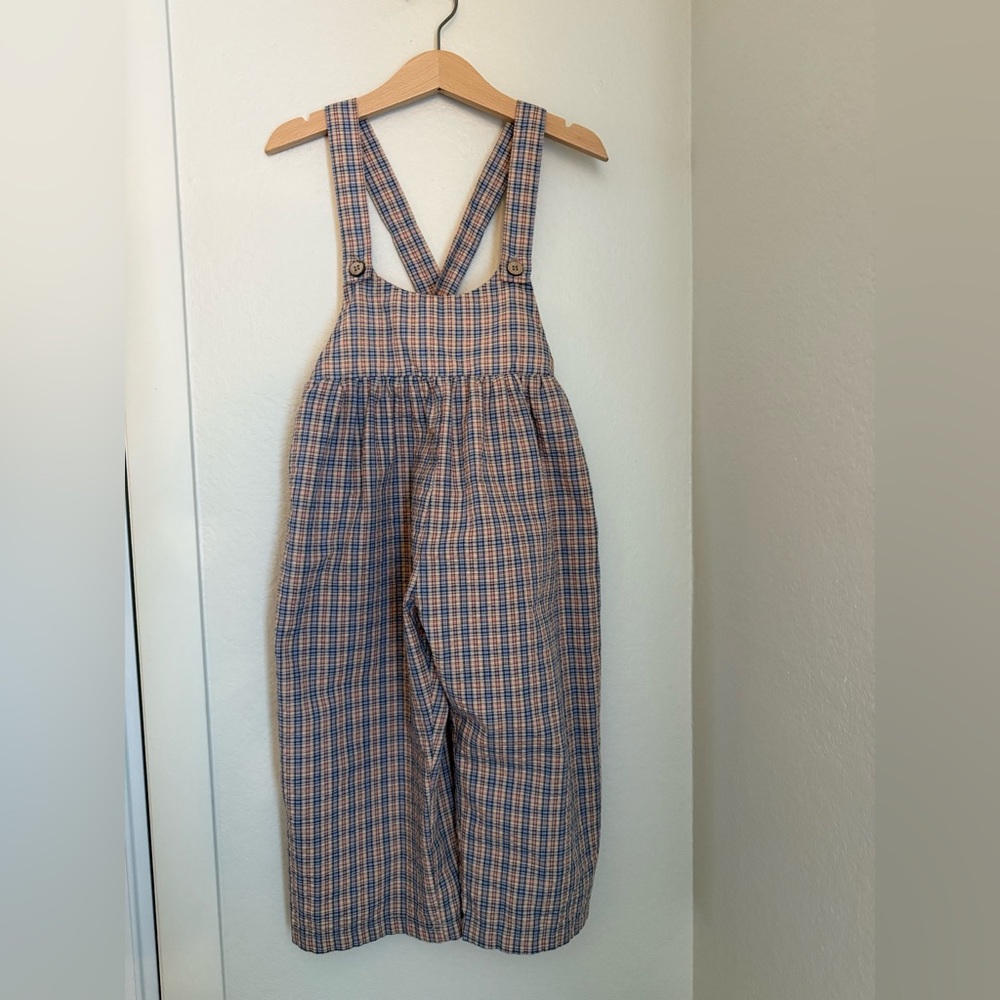 Zara Plaid Overalls